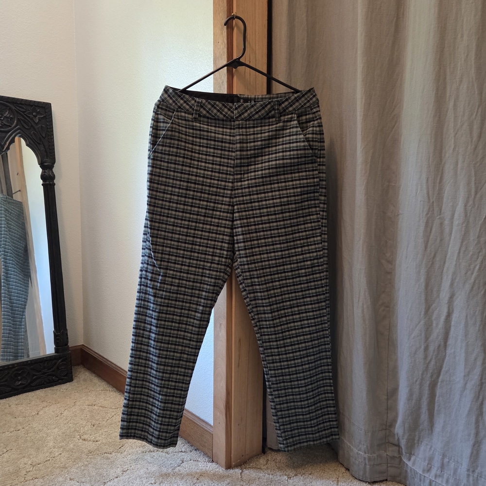 Volcom Black and Gray Patterned Trousers